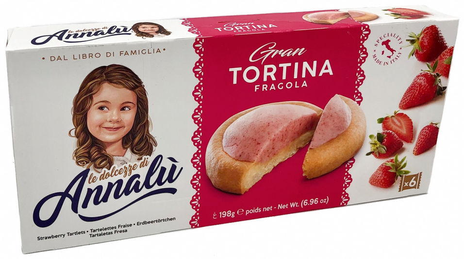 Тарталетки Annalu с клубничной начинкой 198г