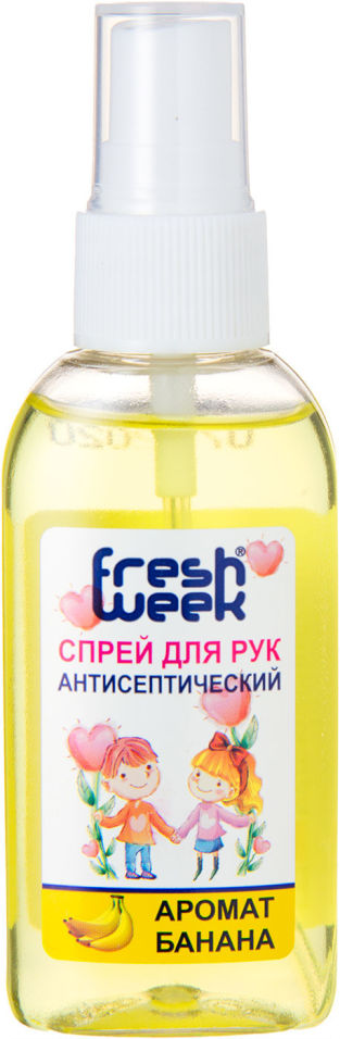 Спрей для рук FreshWeek антисептический с ароматом банана 60мл