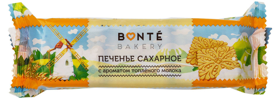 Печенье Bonte Bakery Сахарное с топленым молоком 140г