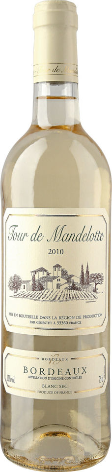 Отзывы о Вине Tour de Mandelotte Bordeaux Blanc белом сухом 11.5% 0.75л Отзывы о Вине Tour de Mandelotte Bordeaux Blanc белом сухом 11.5% 0.75л