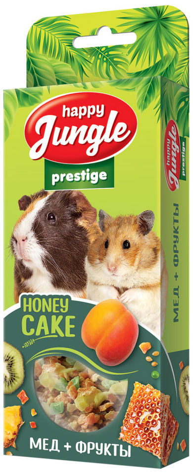 Лакомство для грызунов Happy Jungle Престиж Мед + Фрукты 3шт