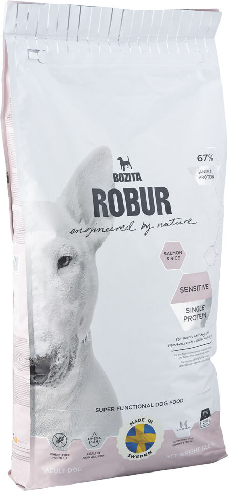 Сухой корм для собак Bozita Robur Sensitive Single Protein с лососем и рисом 12.5кг Сухой корм для собак Bozita Robur Sensitive Single Protein с лососем и рисом 12.5кг