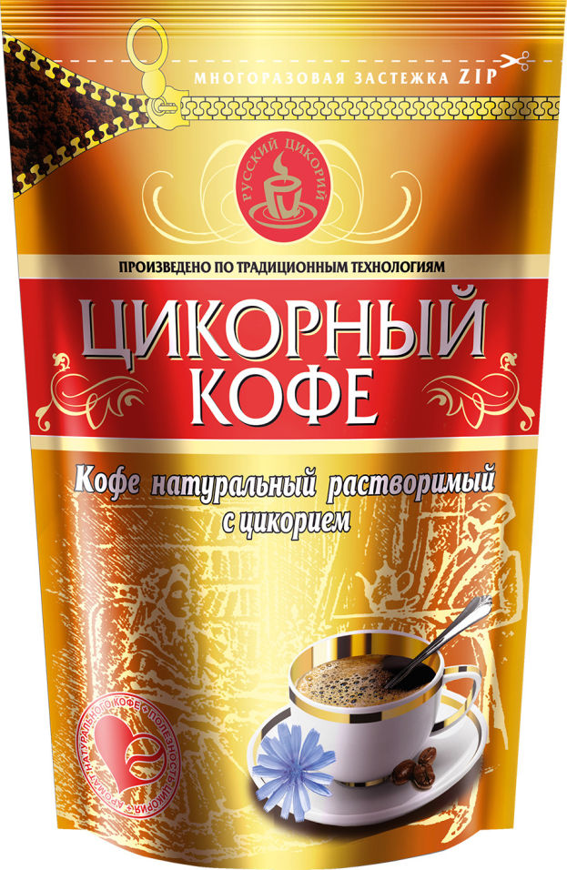 Кофе Русский Цикорий растворимый с цикорием 90г