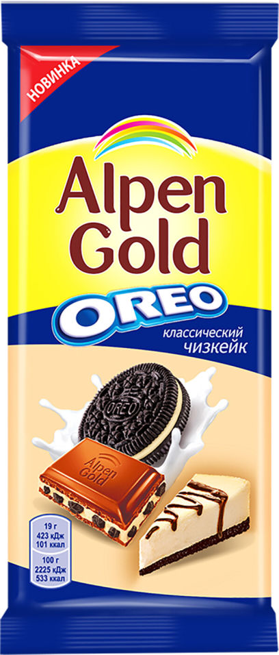 Шоколад Alpen Gold Молочный Классический Чизкейк 95г