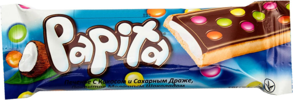 Печенье Papita драже с кокосом 33г