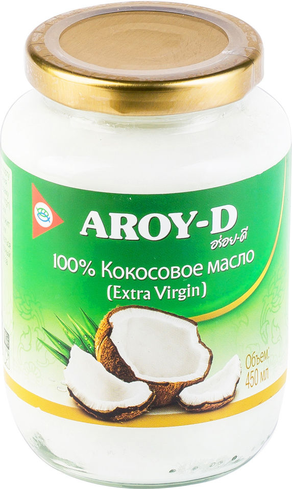 Масло кокосовое Aroy-D Extra Virgin 450мл