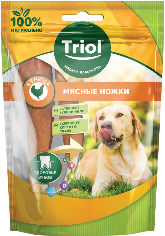 Лакомство для собак Triol Мясные ножки с Курицей 70г Лакомство для собак Triol Мясные ножки с Курицей 70г