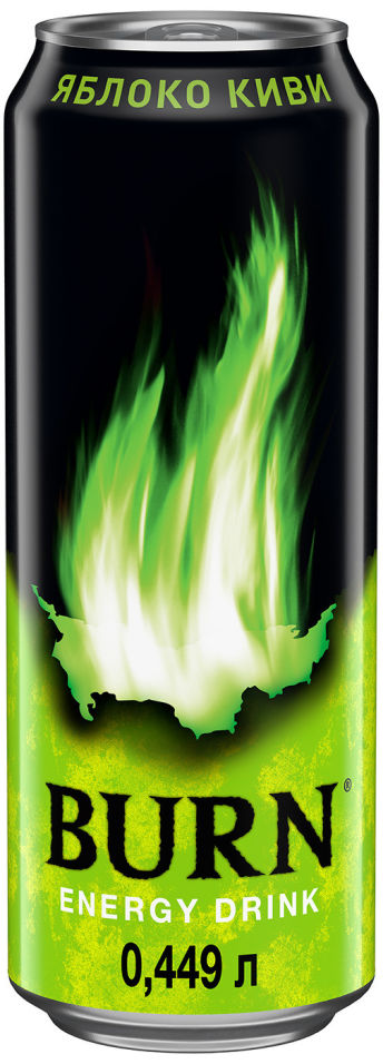 Напиток Burn энергетический Яблоко и киви 449мл