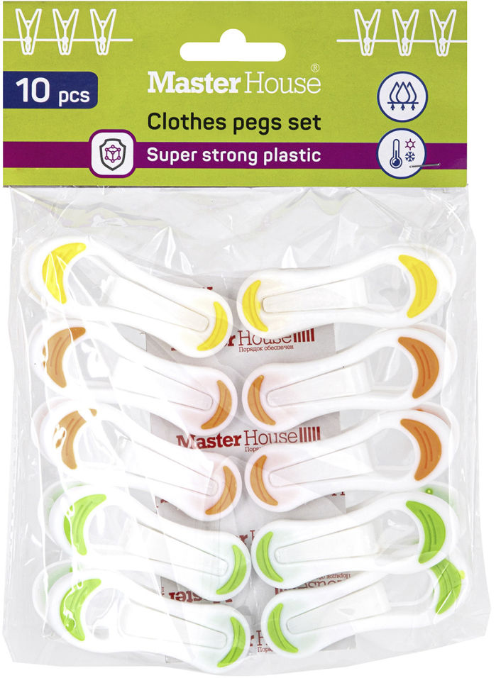 Набор прищепок MasterHouse Синички 10шт