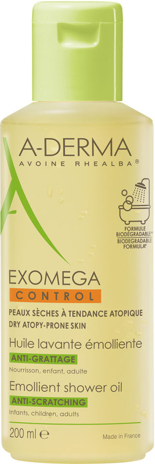 Масло для душа A-Derma Exomega Control Смягчающее 200мл
