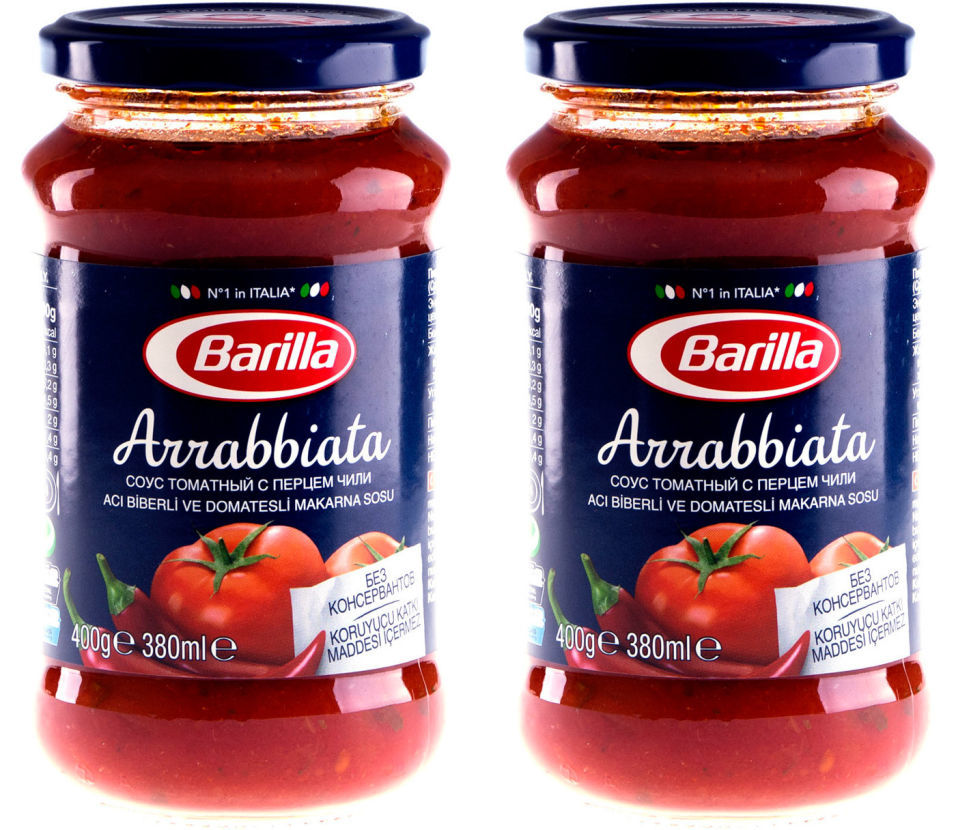 Соус Barilla Arrabbiata томатный с перцем чили 400г (упаковка 2 шт.)