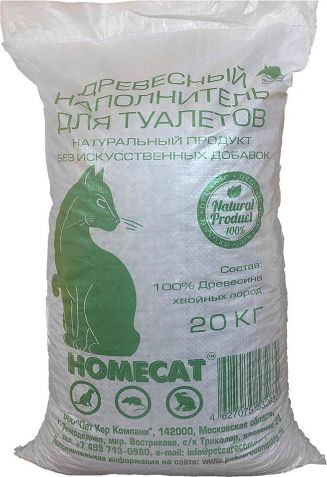 Отзывы о Наполнителе для кошачьего туалета Homecat Древесный 20кг Отзывы о Наполнителе для кошачьего туалета Homecat Древесный 20кг