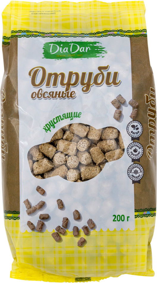Отруби овсяные DiaDar хрустящие 200г