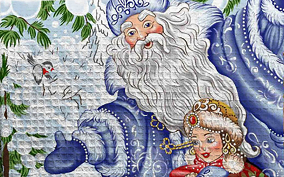 Полотенце вафельное Winterland Романтика 50*60см