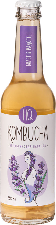 Чай зеленый HQ Kombucha Апельсиновая лаванда 330мл
