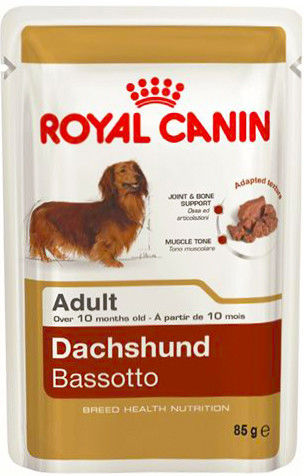 Корм для собак Royal Canin Adult Dachshund Паштет 85г упаковка 12 шт 797₽