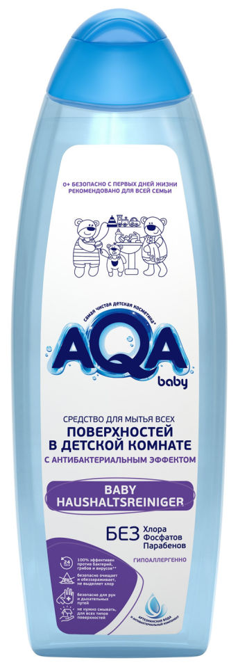 Средство чистящее Aqa baby для детских комнат 500мл 199₽