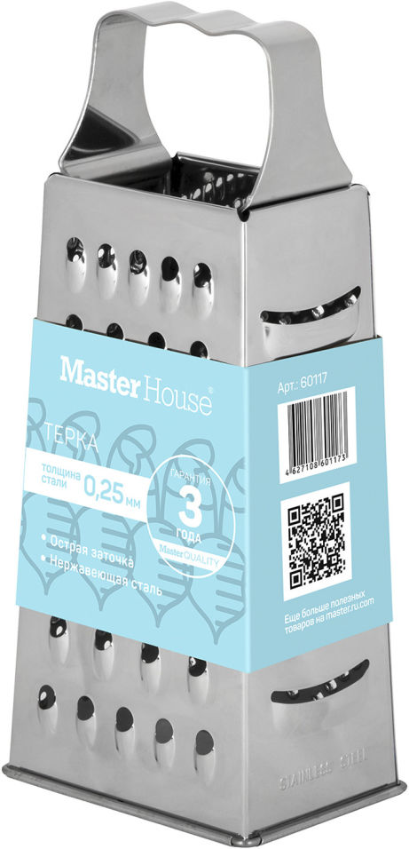 Терка MasterHouse Аквамарин четырехгранная