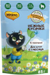 Корм для котят Мнямс Фермерская ярмарка нежные кусочки с телятиной 85г Корм для котят Мнямс Фермерская ярмарка нежные кусочки с телятиной 85г