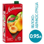 Напиток Любимый Яблоко Абрикос Груша 950мл Напиток Любимый Яблоко Абрикос Груша 950мл