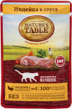Корм для кошек Natures Table Индейка в соусе 85г Корм для кошек Natures Table Индейка в соусе 85г