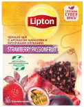 Чай черный Lipton Strawberry Passionfruit 20*1.5г