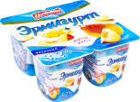 Продукт йогуртный Эрмигурт Персик-Манго 3.2% 4шт*100г Продукт йогуртный Эрмигурт Персик-Манго 3.2% 4шт*100г