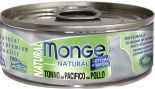 Корм для кошек Monge Cat Natural Тихоокеанский тунец с курицей 80г Корм для кошек Monge Cat Natural Тихоокеанский тунец с курицей 80г
