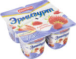 Продукт йогуртный Эрмигурт Клубника-Земляника 7.5% 100г Продукт йогуртный Эрмигурт Клубника-Земляника 7.5% 100г