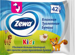 Туалетная бумага Zewa Детская влажная 42шт Туалетная бумага Zewa Детская влажная 42шт