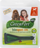 Биокапли для собак GreenFort NEO Biospot-On 10-25кг 1.5мл