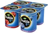Продукт йогуртный Fruttis Вишня Черника 5% 4шт*115г Продукт йогуртный Fruttis Вишня Черника 5% 4шт*115г