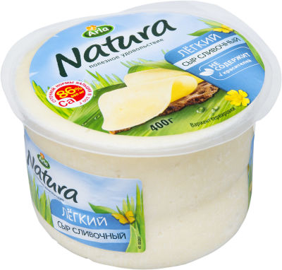 Сыр Arla Natura Сливочный легкий 30% 400г