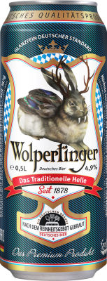 Пиво Wolpertinger Das Traditionelle Helle 4.9% 0.5л
