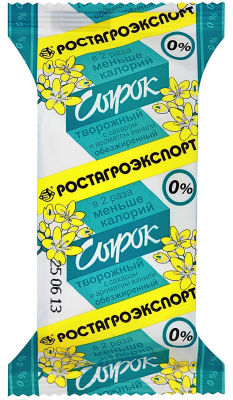 Сырок творожный Ростагроэкспорт с ванилином 0% 90г