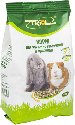Корм для крупных грызунов и кроликов Triol Криспи 400г