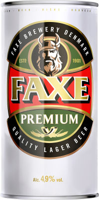 Пиво Faxe Premium 4.9% 0.9л