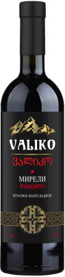 Вино Valiko Мирели красное полусладкое 10-12% 0.75л