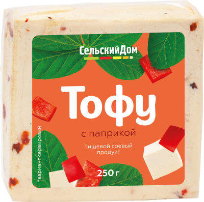 Тофу Сельский Дом c паприкой 250г