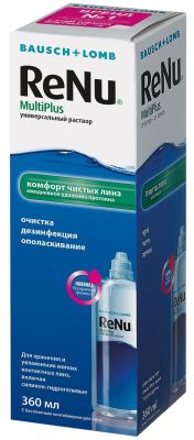 Раствор для контактных линз ReNu Мульти Плюс 360мл