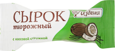 Сырок творожный ВкусВилл с кокосовой стружкой 5% 40г