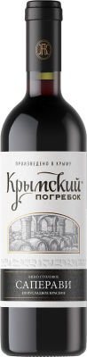 Вино Крымский погребок Саперави красное полусладкое 12% 0.75л