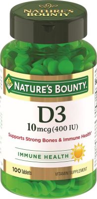 Витамины Natures Bounty D3 400ME 100 таблеток