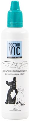 Лосьон для собак и кошек Doctor VIC для ушей 60мл