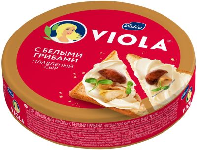 Сыр плавленый Viola с белыми грибами 45% 130г