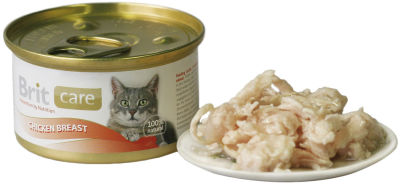 Консервы для кошек Brit care с куриной грудкой 80г