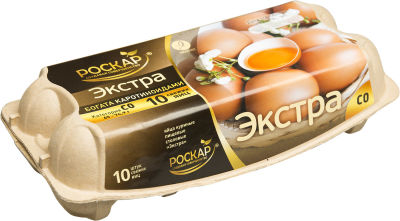 Яйца Роскар Экстра СО коричневые 10шт