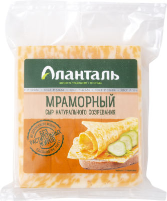 Сыр Аланталь Мраморный 45% 240г